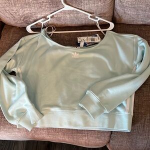 Adidas originals slouchy crew shirt color halo mint